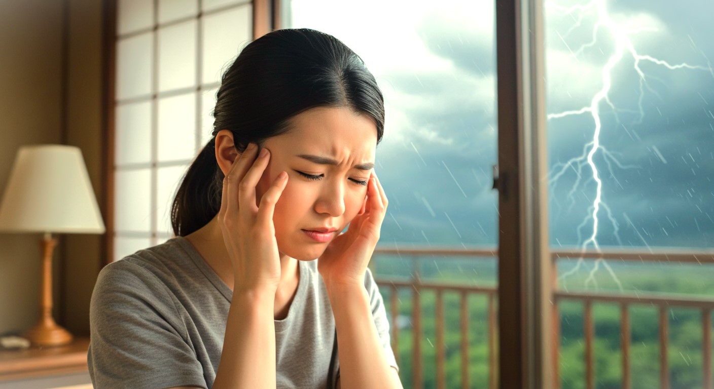 気圧で頭痛が起こるのはなぜ？ツボ押しでできる意外なセルフケア！