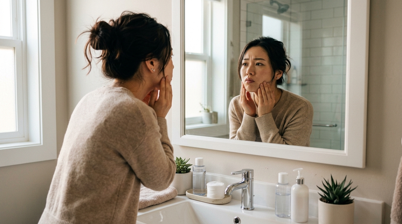 エラ張りの正体は骨じゃない?食いしばりと眼精疲労が顔を変える理由